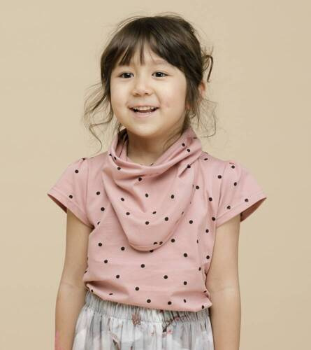 Tres Bien Pinokio Chustka niemowlęca - róż groszki