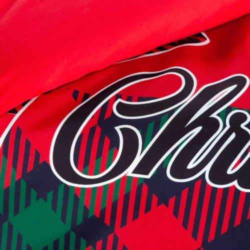 Dasher Pościel świąteczna renifer z mikrowłókna Eurofirany czerwony