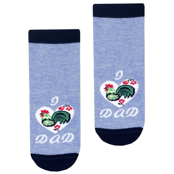 art.138 Skarpety Cotton Candy Folk Steven szary melanż 076