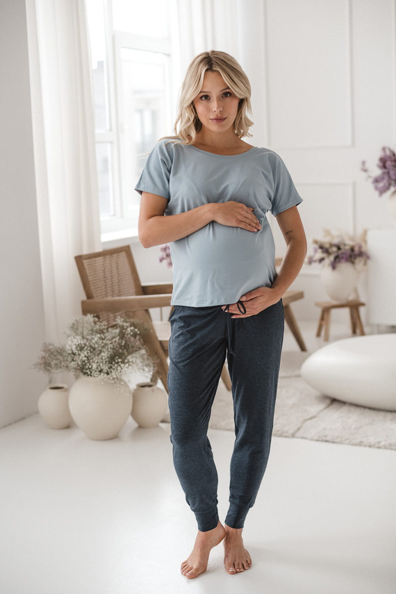 Spodnie Milk&Love dresowe joggersy grafitowy