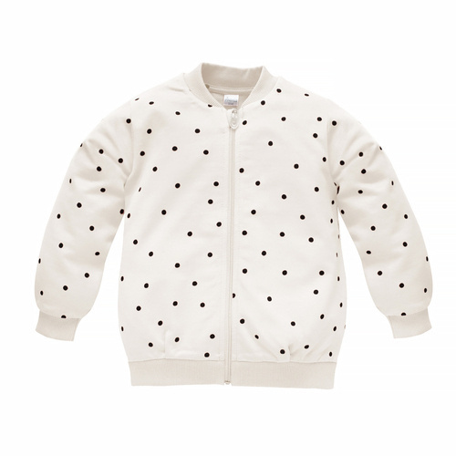 Tres Bien Pinokio Bluza dla dziewczynki - ecru groszki