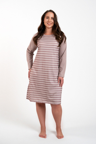 Oda koszula nocna Italian Fashion - druk cappuccino