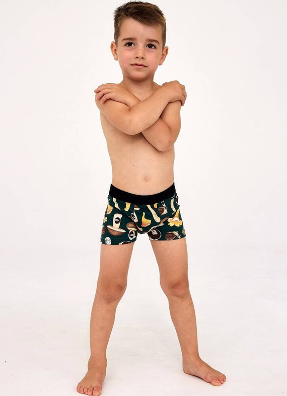 701/143 700/143 Fungi Bokserki Kids Boy Cornette zielony