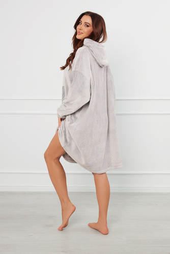 Forio Kocobluza z kapturem unisex Italian Fashion - szary