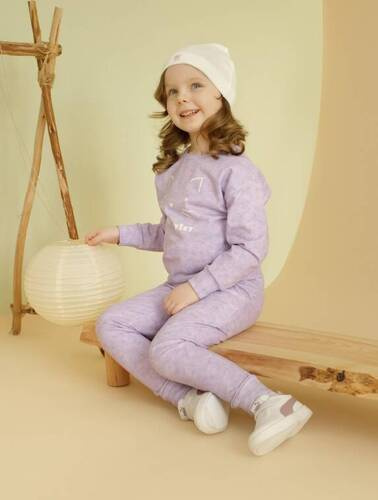 Lilian Pinokio Spodnie dziewczęce - fioletowy