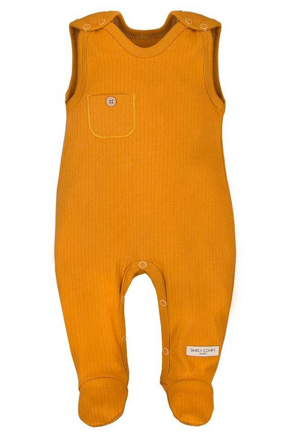 "Simply Comfy" Ewa Klucze Śpiochy niemowlęce z kieszonką - szary melanż