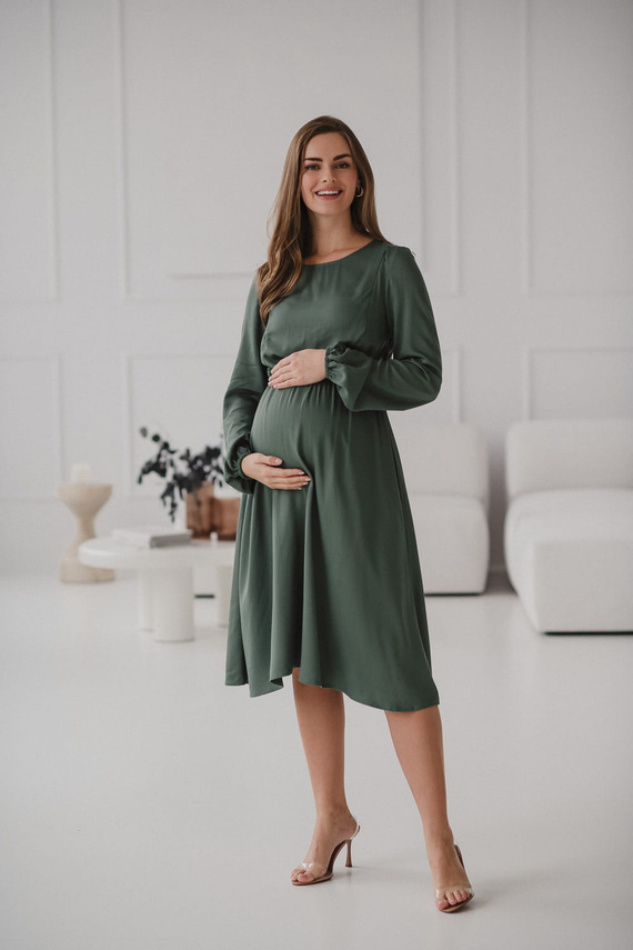 Lovely Dress Midi sukienka ciążowa i do karmienia Milk&Love miętowy