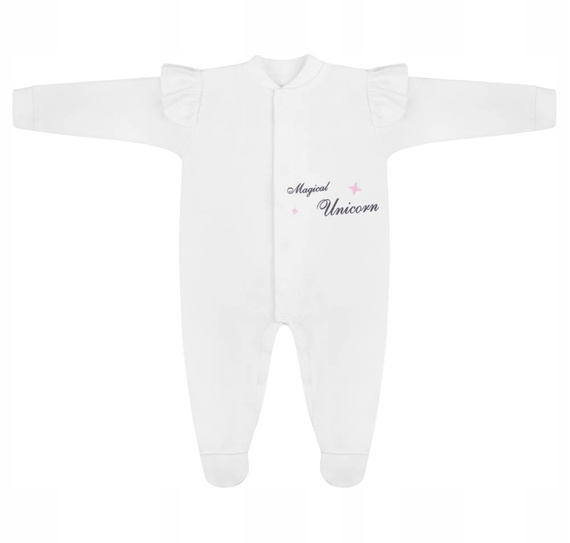 "Unicorn" Terjan Pajac bawełniany - biały