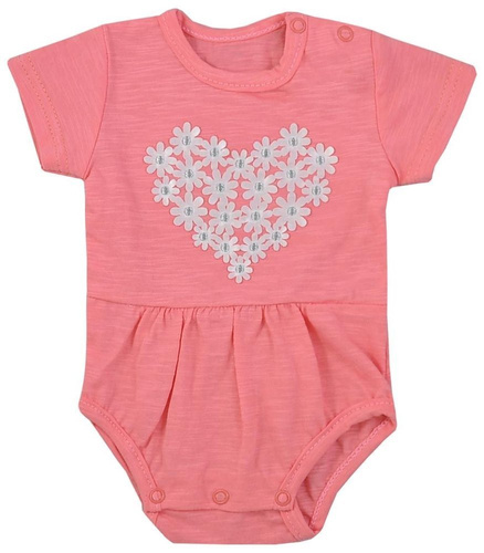 Bawełniane Body krótki rękaw "MARCELINKA" Koala-biały