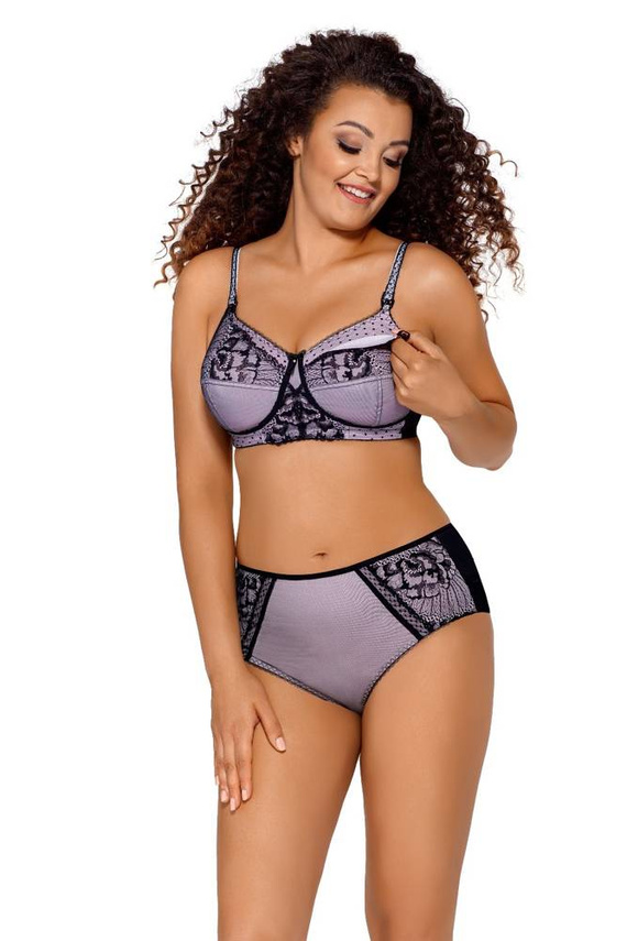 2009 K Miękki Biustonosz do karmienia Ava czarny