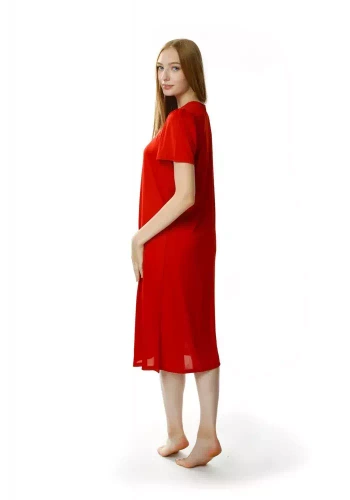 1693 Berenika halka koszula nocna damska Mewa ceglasty 