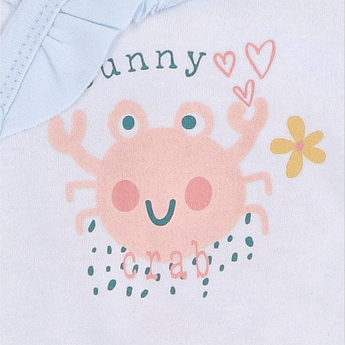 ABN-3935 Sunny Body kopertowe z bawełny organicznej Nini biały