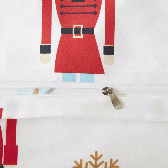 Xmass Pościel świąteczna bawełniana satynowa Spod Igły i Nitki dziadek do orzechów – elegancka i miękka