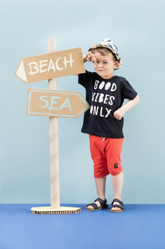 Spodnie niemowlęce "OCEAN'S DREAM" Pinokio czerwone