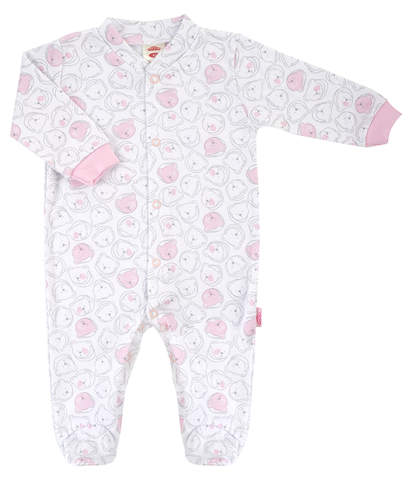"Pink Bears" Makoma Pajacyk niemowlęcy 