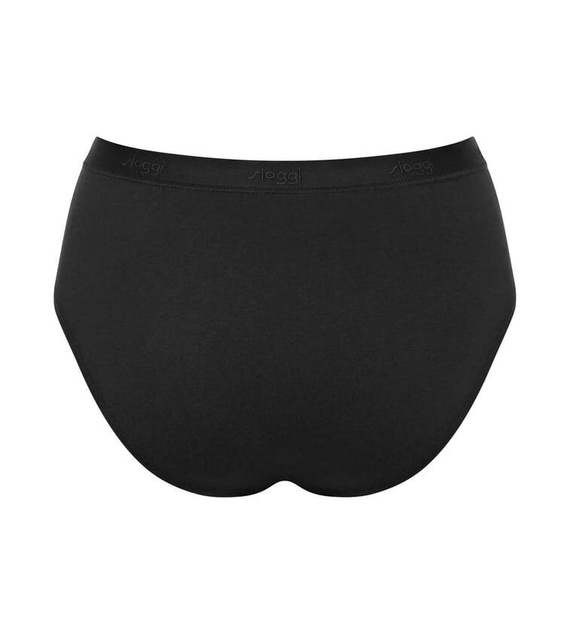 Go Casual Midi Figi Damskie 2-pak Sloggi - black