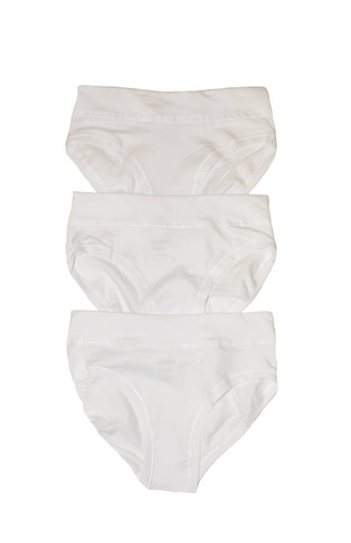 806 Cornette 3-pak Figi dziewczęce biały