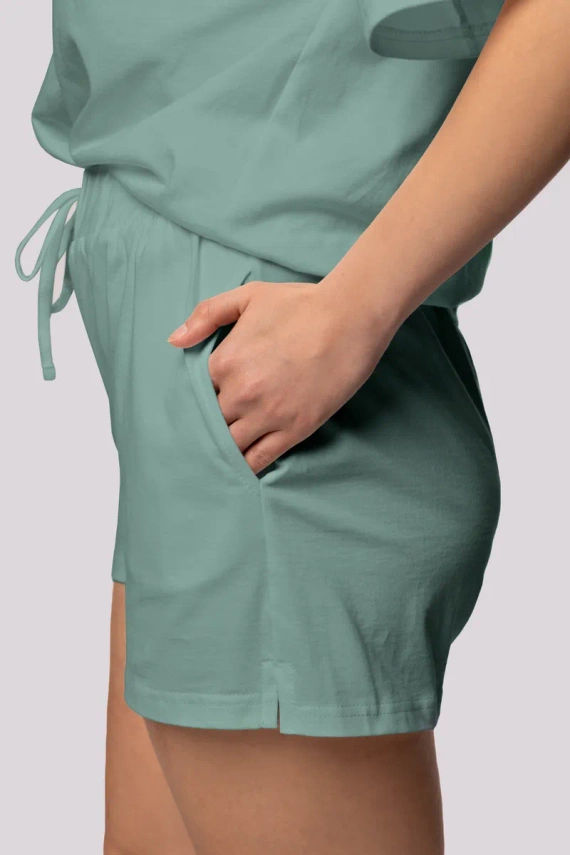 Bliss shortsleeve Piżama damska Mona oliwkowy