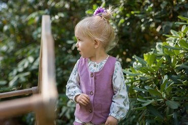 "My Garden" Pinokio Kamizelka na guziki - róż