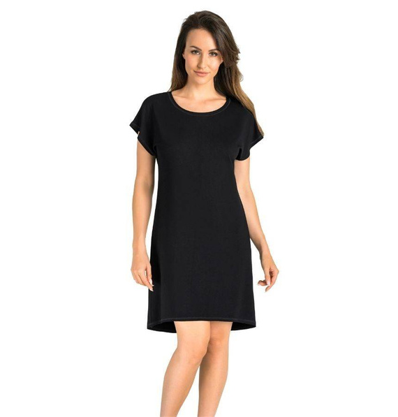 2810 Luzi koszula nocna, krótki rękaw Teyli - czarny