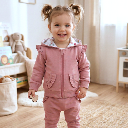 ABN-5702 Nini Bluza Dresowa Dziecięca Małe Myszki 95% Bawełna Organiczna