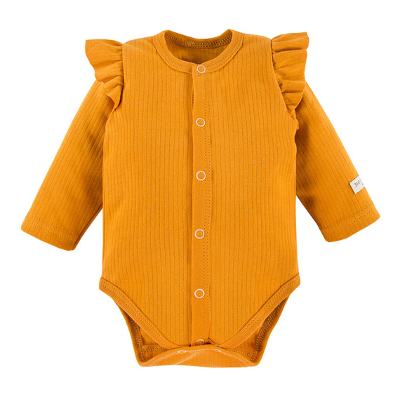 Body z długim rękawem rozpinane "Simply Comfy" Ewa Klucze- miodowy 