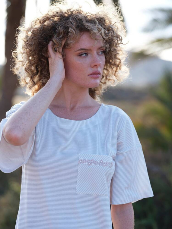 234 Koszula Nocna Cana -beżowy