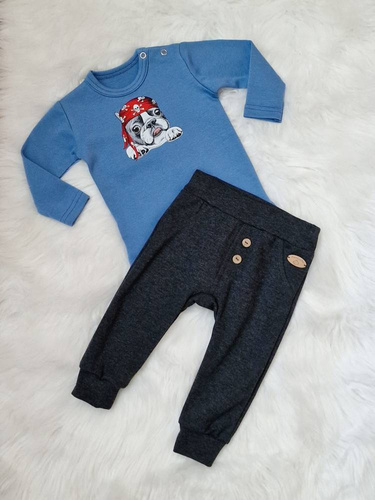 Pirat Bambarillo Body z długim rękawem niebieski