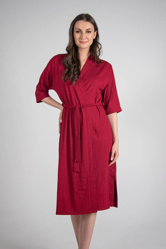 942 Visa Szlafrok Długi De Lafense - bordo