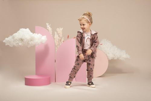 Happiness Pinokio Pumpy dla dziewczynki - ciemny róż/druk