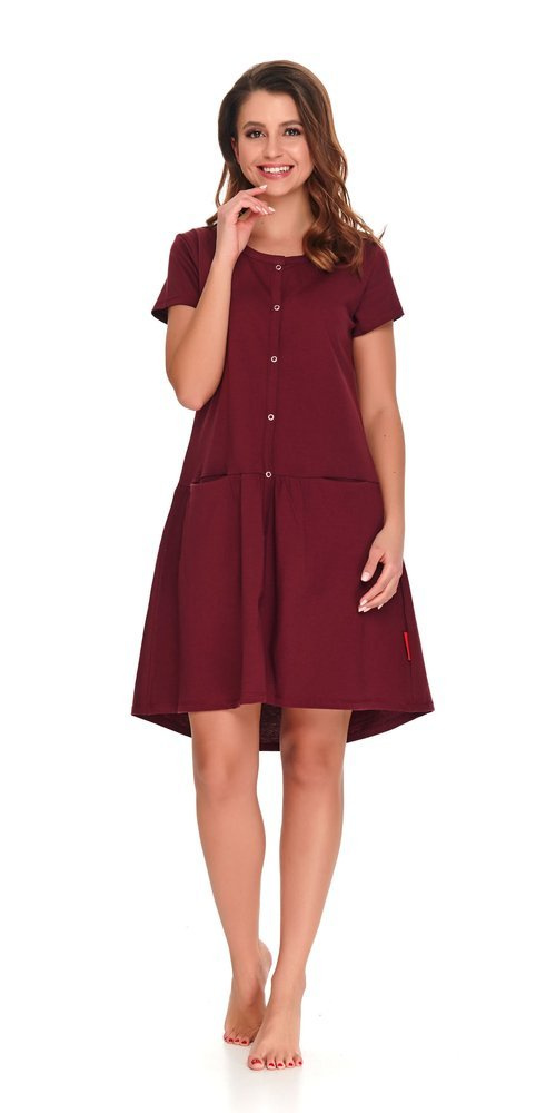 9445 Koszula Nocna ciążowa i do karmienia Doctor Nap - sangria