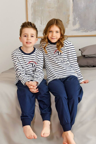 Piżama dziecięca 7116 Unisex Doctor Nap - marine