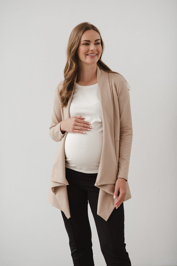 Mama Wrap Kardigan ciążowy Milk&Love beżowy 
