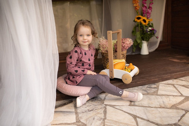 Le Tigre Pinokio Legginsy niemowlęce - grafit