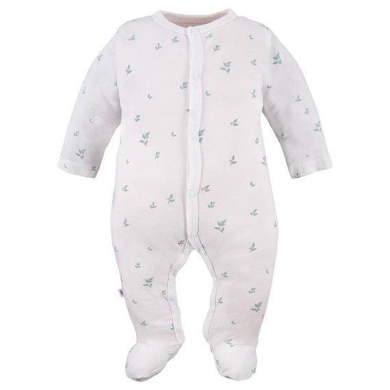 Petite Eevi Pajac - listki biały