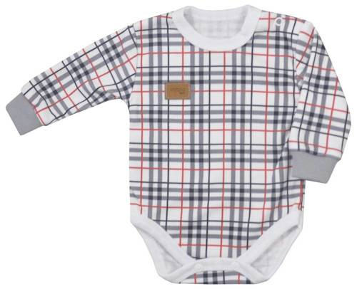 Jack Koala Body z długim rękawem - kratka