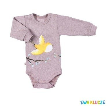 Body niemowlęce "BIRD" Ewa Klucze beżowy melanż