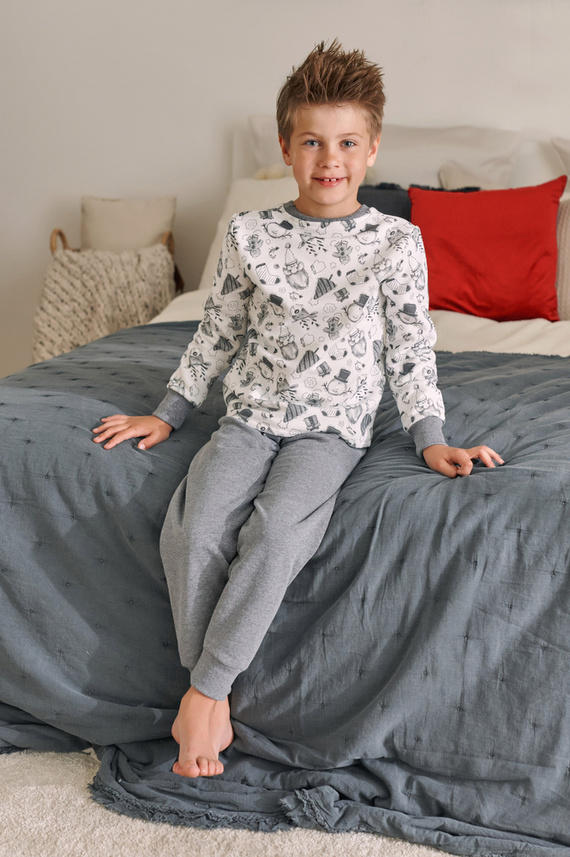Piżama dziecięca 4548 Unisex Doctor Nap - snowman