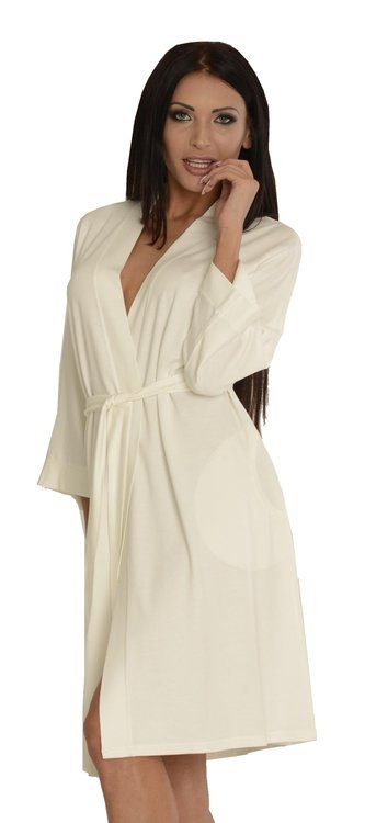 544 Visa Dresówka Szlafrok De Lafense - ecru