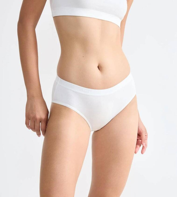 Go Casual Hipster Figi Damskie 2-pak Sloggi - silk white