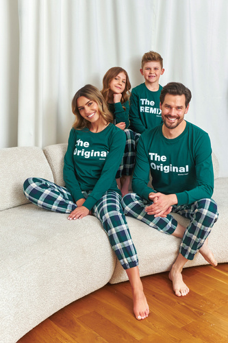 7340 Doctor Nap – Piżama damska „The Original” | 100% bawełna, polska produkcja - emerald