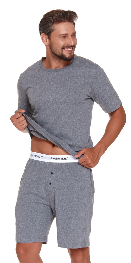 4332 Piżama Męska Doctor Nap - dark grey