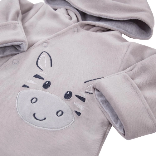 "Baby Love" Ewa Klucze Pajac welurowy - niebieski 