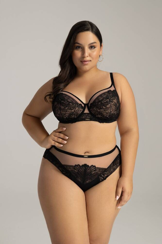 2145 Figi Damskie AVA- czarny