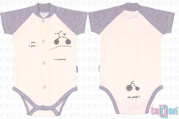 Body rozpinane krótki rękaw "BIKE" zielony Terjan