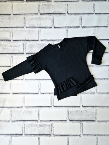 Laura bluzka z długim rękawem Bambarillo czarny