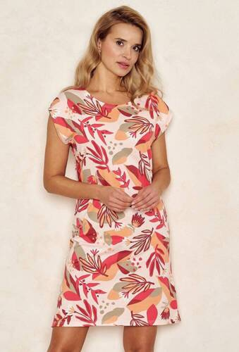 3114 Tessa Koszula nocna  Taro- morelowy