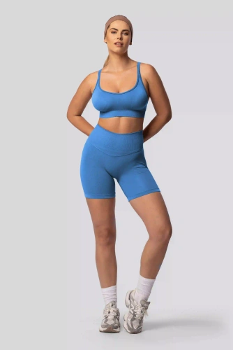 Spaio PUSH-UP PRO spodenki modelujące bezszwowe fitness szorty ice blue