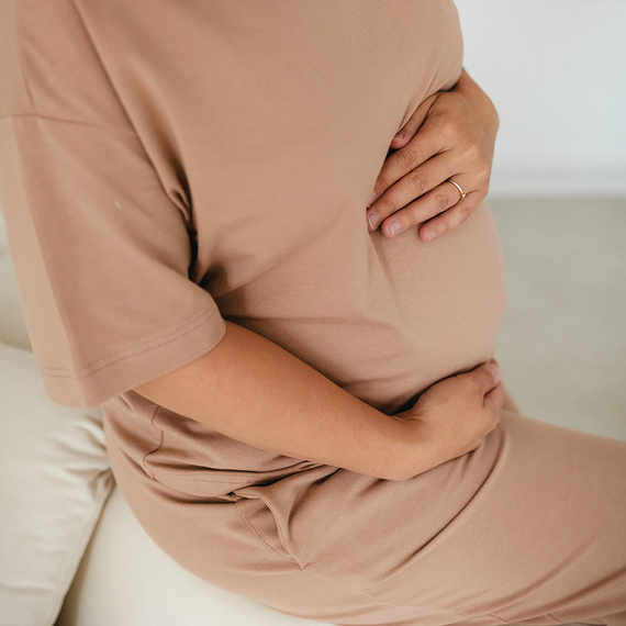 T-shirt damski oversize Eevi for Women beżowy – bawełna & modal | Minimalistyczny, wygodny