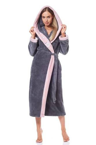 9145 Hft Szlafrok Damski L&L- onyx